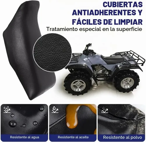 Vista 5 de PIT66 Funda para Asiento Negra Compatible con Honda Fourtrax 300 1988-2000 Funda para Asiento