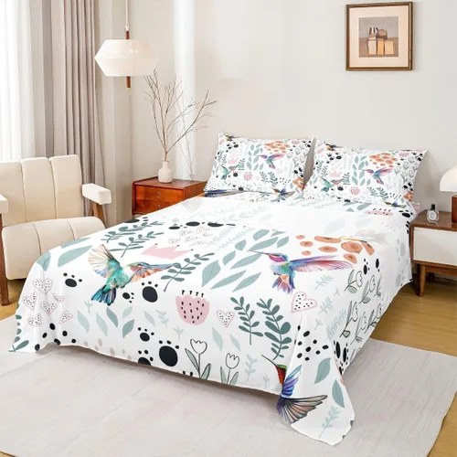 Vista 12 de Erosebridal Juego de sábanas de animales de la selva para niñas y niños, juego de sábanas de safari salvaje con diseño de elefante, oso, tigre