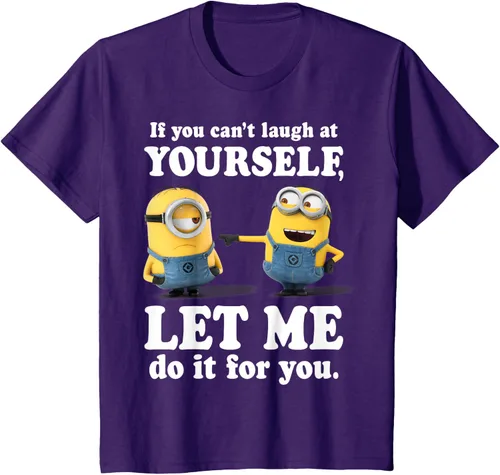 Vista 26 de Camiseta gráfica de Minions de Mi villano favorito: Ríete de ti mismo Negro