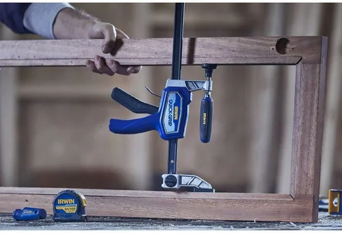 Vista 4 de IRWIN Abrazaderas QUICK-GRIP para carpintería Abrazadera híbrida de servicio medio, 12 pulgadas (IRHT83500)