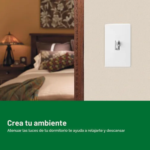Vista 7 de Lutron Ariadni/Toggler LED+ Interruptor Regulador de Luz para LED Regulable, Halógeno e Incandescente Interruptor Dimmer, 150W, Unipolar/3-Vías