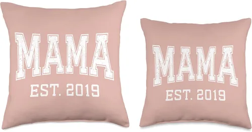 Vista 3 de Mama Est 2019 Custom Mom Personalized Mothers Day Customized Throw Pillow