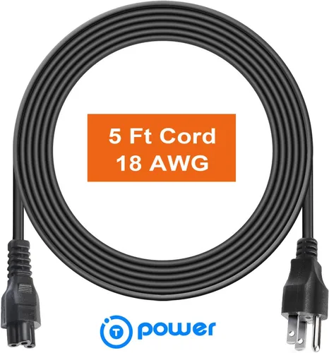 Vista 3 de T POWER Cable de alimentación de TV de 5 pies de largo para LG LED LCD Smart 1080p HDTV 32LB5600 42LN5400 42LB5600 42LN5700 42LN5300 47LB5800