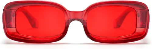 Vista 3 de VANLINKER Y2K - Gafas de sol rectangulares de moda para mujeres y hombres gafas retro de los años 90 marcos cuadrados gruesos protección UV400 VL9673