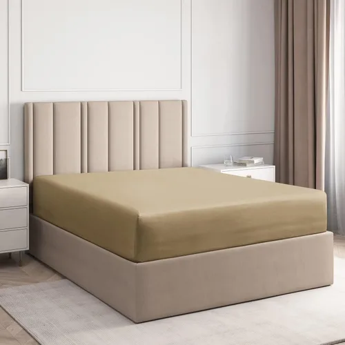 Vista 11 de Sábana bajera ajustable de algodón de 400 hilos tamaño individual – Calidad de hotel 100 % algodón – Suave y sin arrugas – Bolsillos profundos – Se