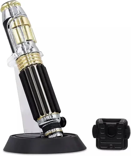 Vista 2 de Galaxy's Edge Mace Windu Legacy - Juego coleccionable de sable láser personalizado con soporte de clip para cinturón