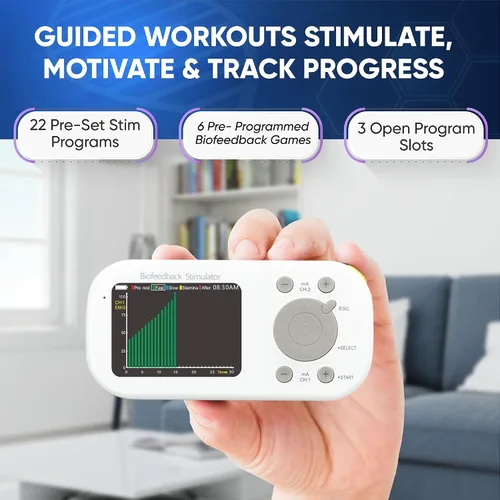 Vista 5 de Kegel Toner Plus Biofeedback - Dispositivo de ejercicio de suelo pélvico para tonificar y fortalecer, incontinencia, 22 programas de Stim