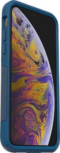 Vista 6 de OtterBox Commuter Series - Funda para iPhone Xs y iPhone X (solamente), embalaje no minorista, a medida (azul Blazer/azul mares tormentosos)