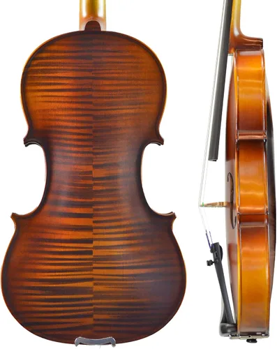 Vista 4 de Violín Bunnel G1 de tamaño 1/2 con estuche de transporte y accesorios incluidos - Madera maciza de arce y accesorios de ébano de Kennedy Violins