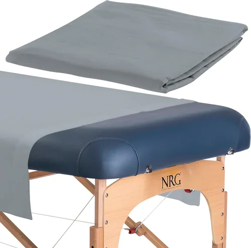 Vista 8 de NRG - Sábanas planas de franela de lujo para mesa de masaje – Ropa de cama de masaje 100% franela de algodón – 160 GSM, 200 hilos – Algodón suave