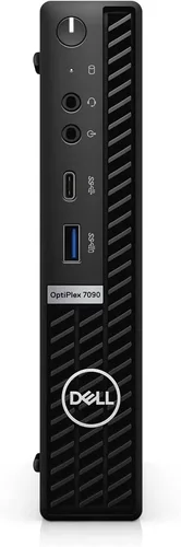 Vista 6 de Dell Optiplex 7090 Micro Desktop Core i5-10500T - Disco duro SSD de 256 GB - 16 GB RAM 6 núcleos @ 3.8 GHz Win 11 Pro Negro