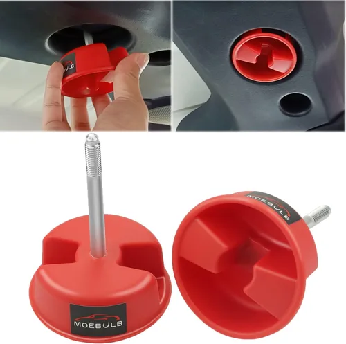 Vista 7 de Perilla de tornillo de montaje de panel duro superior rígido, 2 piezas, compatible con Jeep Wrangler JK 2dr y Unlimited 4dr 2007-2019 (negro)