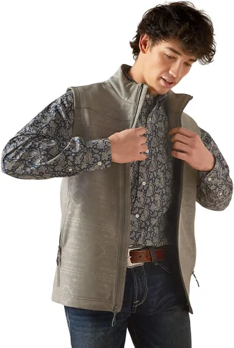 Vista 5 de ARIAT Chaleco Vernon 2.0 Softshell para hombre, Negro