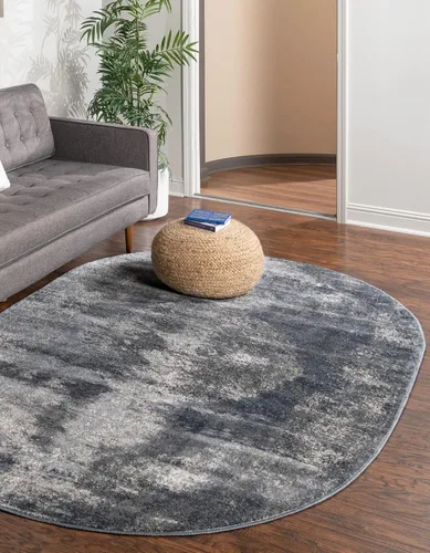 Vista 24 de Unique Loom Portland Collection - Alfombra rectangular de madera (2 pies 2 pulgadas x 3 pies 1 pulgada, rectangular, azul/marfil)