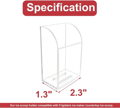 Vista 2 de PIAOLGYI Soporte para cuchara para máquina de hielo compatible con máquina de hielo de encimera Frigidaire (pala de hielo no incluida)