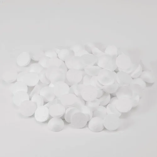 Vista 4 de Crafjie 150 piezas bolas de espuma de media pulgada blancas, bolas de espuma de poliestireno semirredondas, suministros para manualidades, bolas
