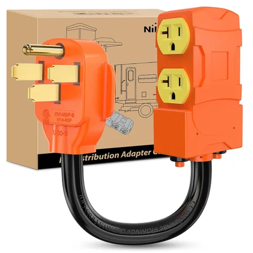 Vista 49 de Nilight Cable adaptador de secadora de 30 amperios a 30 amperios calibre 10 10-30P a 14-30R con cable de tierra
