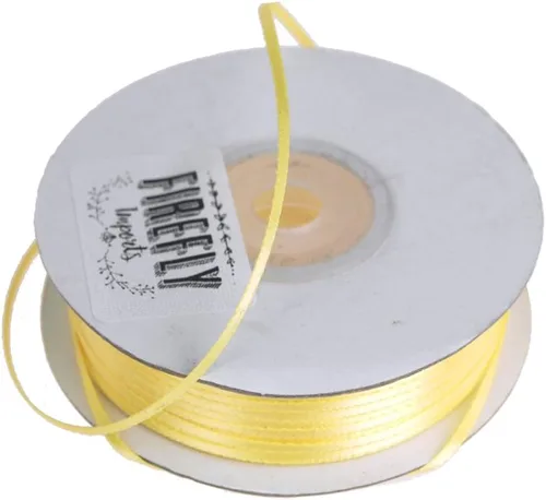 Vista 4 de HOMEFORD Cinta de satén de doble cara para envolver regalos, 1/8 pulgadas, 100 yardas, oro antiguo