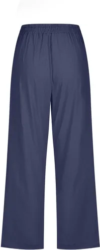 Vista 4 de symoid Capris for Women Drawstring Elastic Waisted Casual Comfy Trousers Wide Leg Loose Summer Capri Pants with Pockets 2023