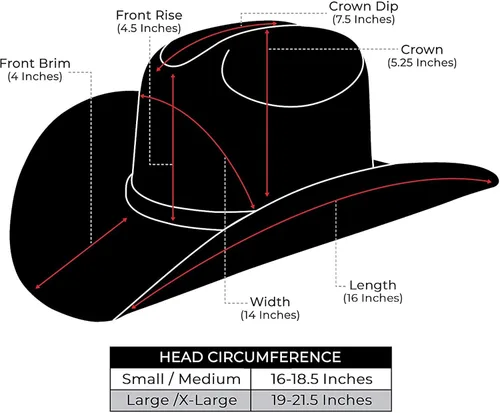 Vista 2 de Enimay Sombrero de vaquero del viejo oeste y vaquera, estilo de ala ancha