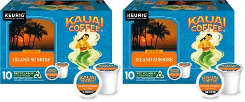 Vista 47 de Kauai Coffee Cápsulas K-Cup para cafeteras Keurig, café arábica, 10% hawaiano, tostado medio, aroma brillante con notas florales, descafeinado, 1