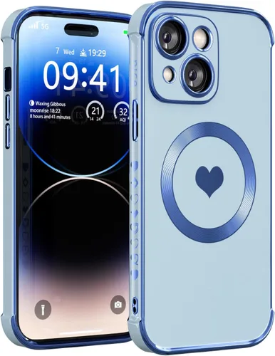 Vista 11 de Funda magnética para iPhone 12 para mujeres y niñas, compatible con magnética, suave y de lujo para iPhone 12, funda de teléfono