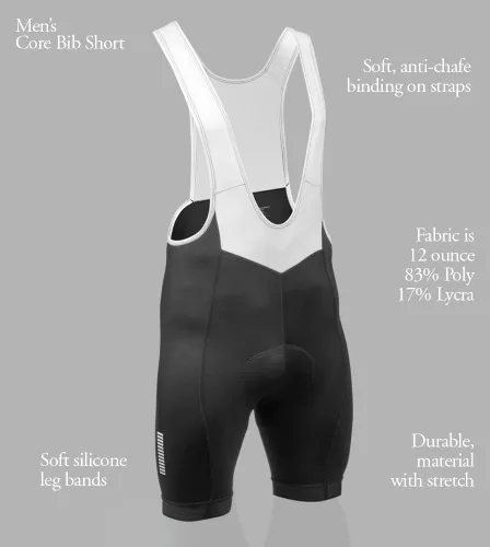 Vista 8 de Aero Tech Core - Pantalones cortos de ciclismo acolchados para hombre