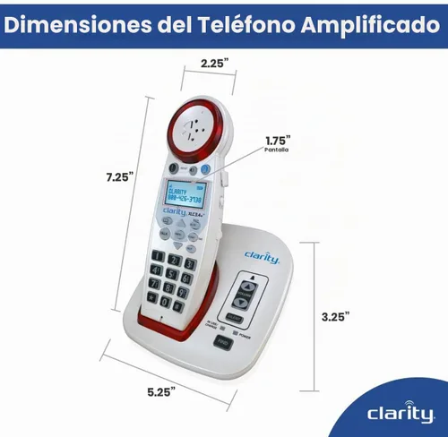 Vista 6 de Clarity XLC3.4+ 59234 Teléfono inalámbrico amplificado