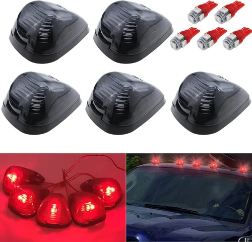 Vista 11 de 5X Luces de Señalización de Techo de Cabina LED Ámbar Luces de Holgura Superiores Compatibles con Ford 1999-2016 F150 F250 F350 F450 F550 Super Duty