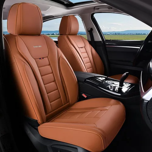 Vista 41 de Coverado Juego completo de fundas de asiento de automóvil, protector impermeable para asiento de automóvil, cojín de asiento de cuero, fundas