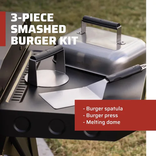 Vista 2 de Camp Chef Kit de hamburguesa aplastada, 3 piezas