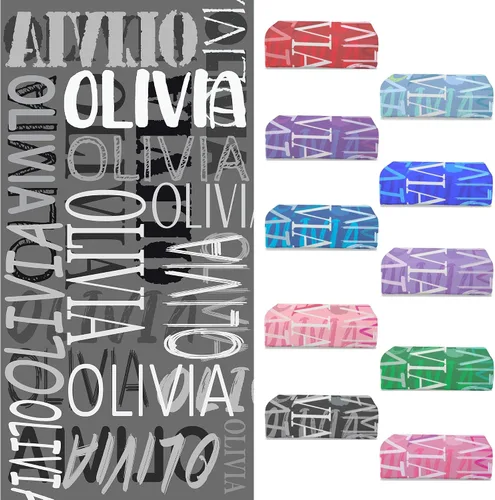 Vista 13 de Toallas de playa personalizadas con nombre para niños y adultos, toallas de viaje personalizadas de microfibra para baño y piscina