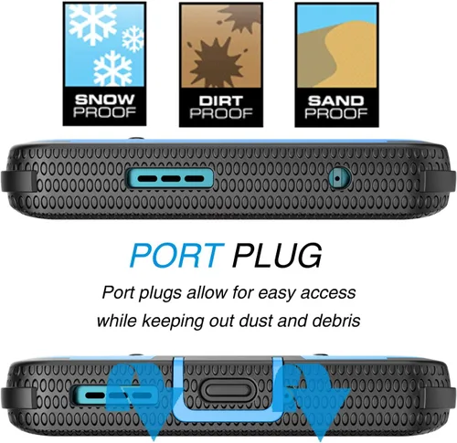 Vista 6 de Tekcoo Funda para Motorola Edge+ 2023 Edge 40 Pro X40 XT2301 - Clip de cinturón de bloqueo con función atril absorbente de golpes y cubierta