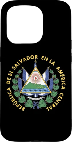 Vista 14 de Funda para iPhone 13 Pro Max con emblema nacional de escudo de armas de El Salvador