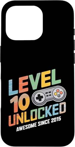 Vista 20 de iPhone 16 10 Unlocked Gamer 10th Birthday 2015 2025 gaming video ten Case