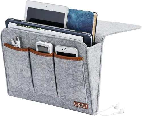 Vista 8 de Zafit Organizador de mesita de noche, organizador de almacenamiento de mesita de noche, organizador de mesita de noche, organizador para revistas