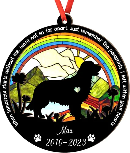 Vista 28 de Adorno personalizado para atrapasoles de sabueso afgano, adorno de Navidad de sabueso afgano, regalo para perro amante, sabueso afgano conmemorativo