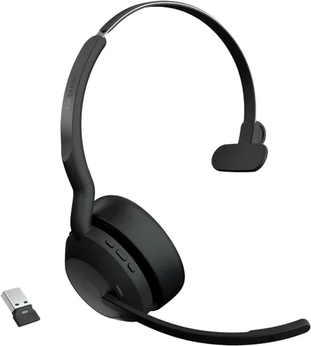 Vista 8 de Jabra Evolve2 55 Auriculares inalámbricos estéreo con ANC, color negro
