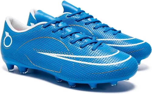 Vista 2 de breooes Zapatos deportivos de fútbol para niños grandes y grandes, zapatos de fútbol de suelo firme, tenis de entrenamiento profesionales bajos