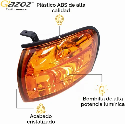 Vista 2 de Luces de esquina ámbar de cristal Lámparas W/E-Mark para 1992-2000 Subaru impreza Outback GC8 CC8A