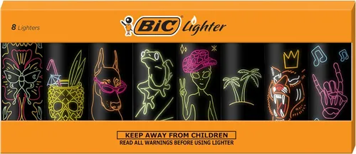 Vista 11 de BIC Maxi encendedor de bolsillo, edición especial, colección Bob Marley, varios diseños únicos de encendedores, paquete de 8 encendedores Arte