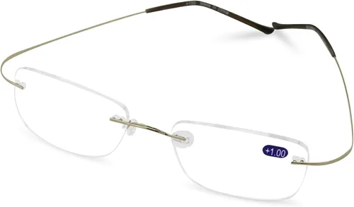 Vista 6 de Lector de alambre sin borde delgado ligero - gafas de lectura flexibles con la capa antirreflectante del AR
