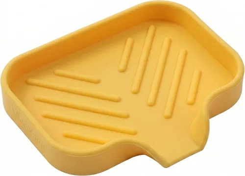 Vista 26 de MicoYang Jaboneras de Baño de Silicona con Boquilla de Drenaje - Organizador de Fregadero de Baño y Cocina, Soporte para Esponja, Bandeja de Jabón