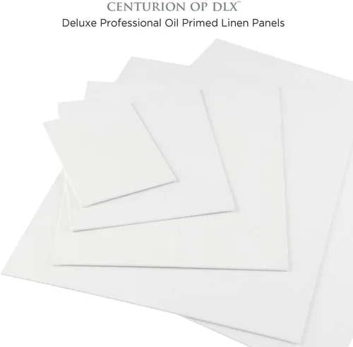 Vista 6 de Centurion Paquete de lienzo de lino imprimado al óleo profesional de lujo, 48 paneles pequeños, suministros de arte para pinturas al óleo