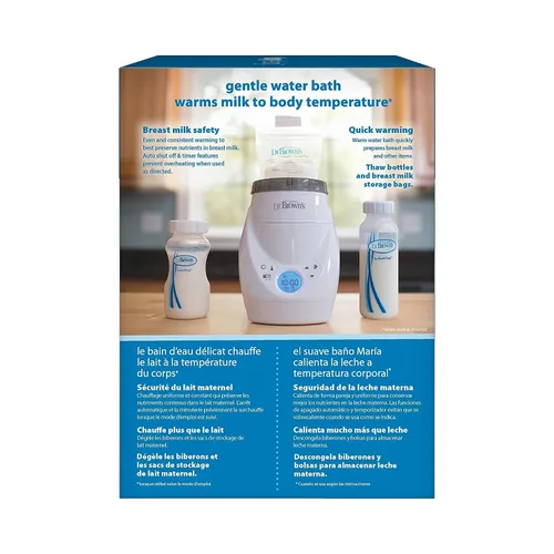 Vista 8 de Dr. Brown's Natural Flow MilkSPA - Calentador de leche materna y biberones con almacenamiento y recolección de leche materna, 4 onzas (paquete de 4)