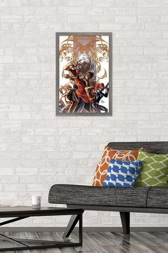 Vista 2 de Trends International Marvel Comics - Póster de pared Secret Avengers #7, 14.725 x 22.375 pulgadas, versión enmarcada de madera de granero