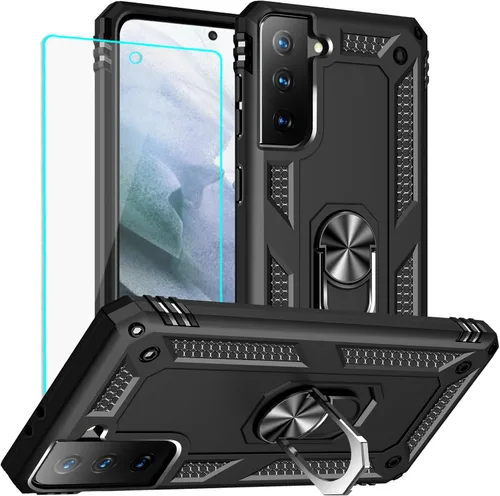 Vista 27 de Yiakeng Funda para Samsung Galaxy S8, Samsung S8, funda protectora de grado militar con anillo para Samsung Galaxy S8 (verde militar)
