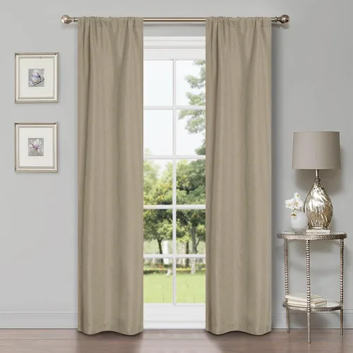 Vista 28 de Superior Linen Semi Blackout Curtains, Room Darkening, Bedroom, Drapes, Kitchen, Living Room Window Accents, Sun Blocking, Grommet Header, Classic