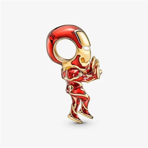 Vista 5 de Love You Family Vampire Winged Heart Princess Jasmine Candado Air Balloon Lamp Firefly Mermaid Ariel Charm para mujeres, pulseras, collares en plata