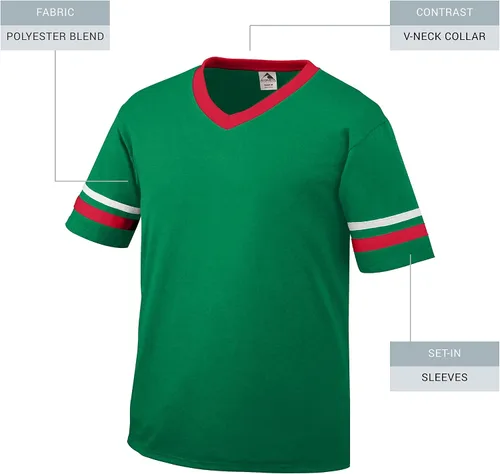 Vista 55 de Augusta Sportswear Jersey de rayas de manga para hombre